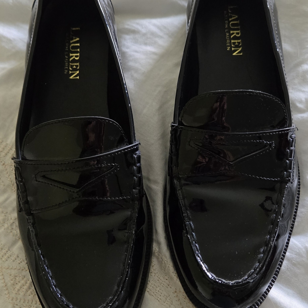 Ralph Lauren Elegant Black Loafers